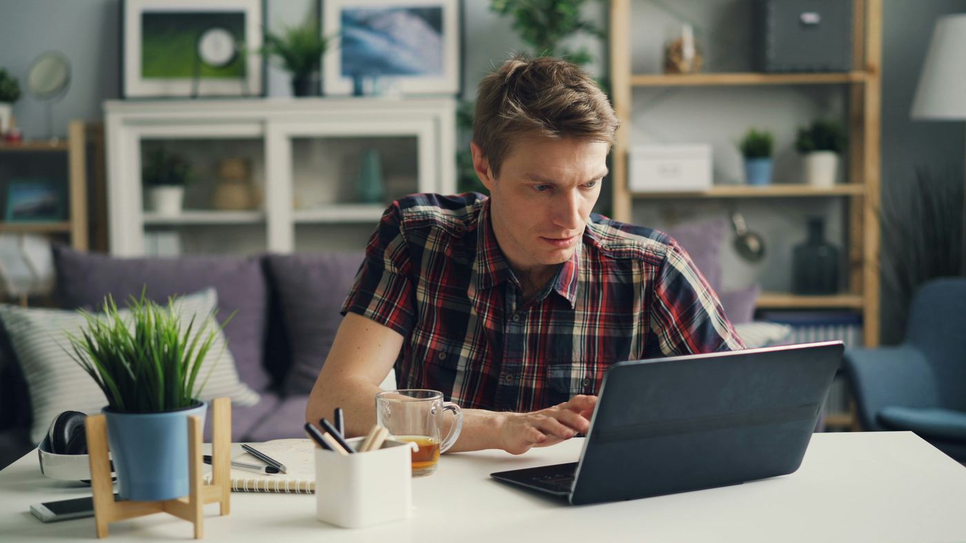 man on a tablet - Freelance Animator
