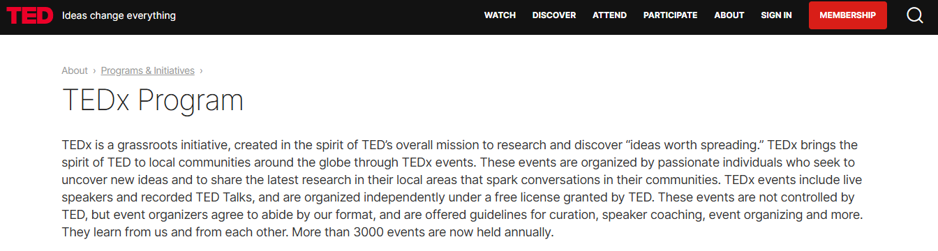 tedx - Explainer Video Examples