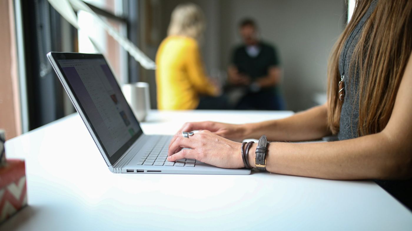 woman on a laptop - 3d Explainer Videos