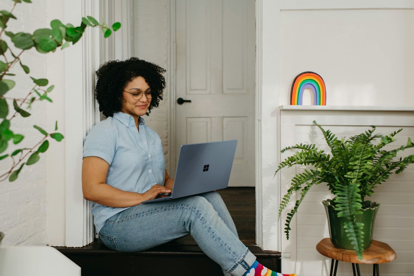 woman on a laptop - Stop Motion Animation Examples