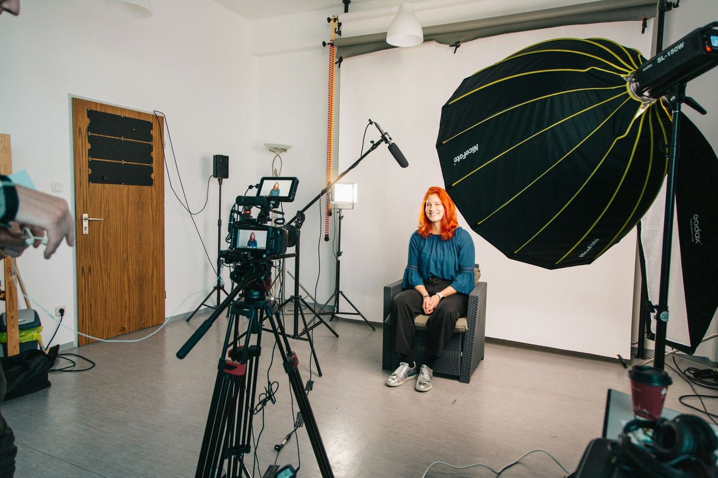 woman in a studio - How to Make Educational Videos