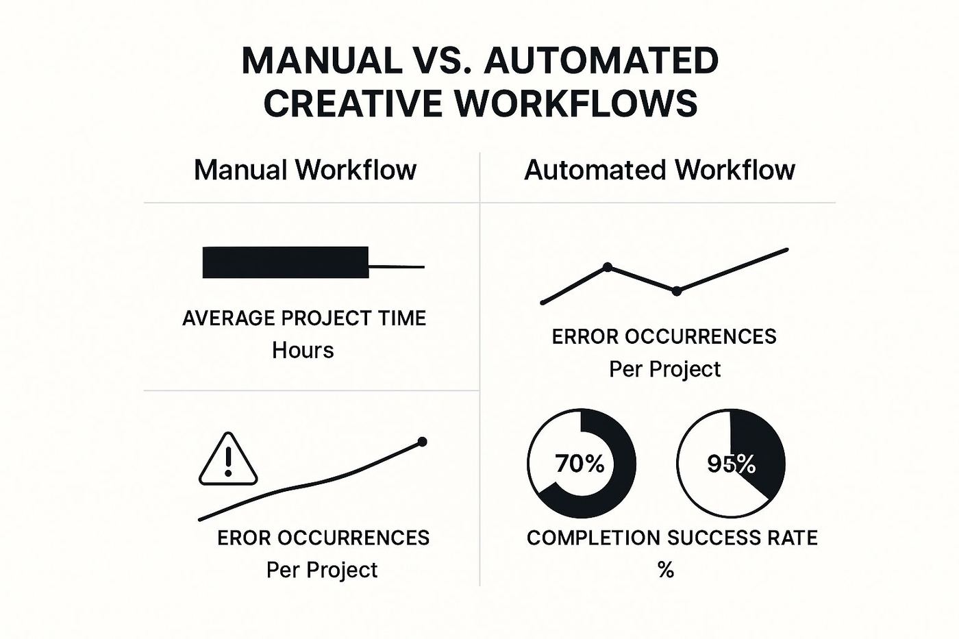Infographic about creative workflow management