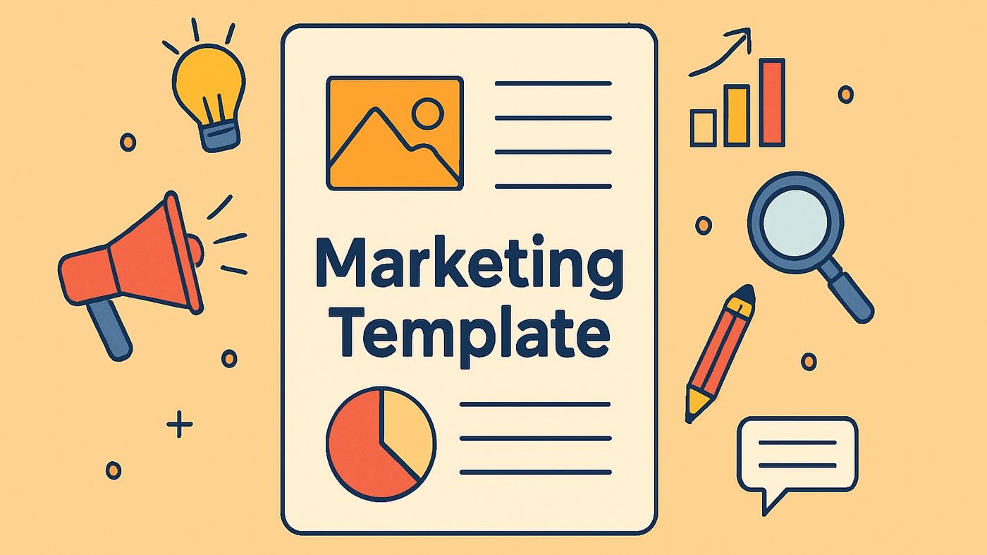 Your Guide to a Winning Content Marketing Plan Template illustration