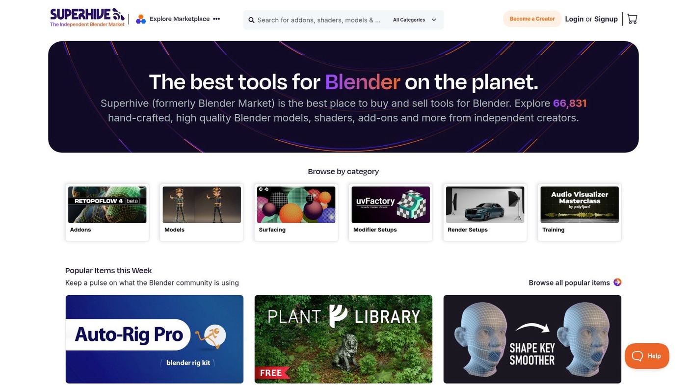 Superhive (formerly Blender Market)