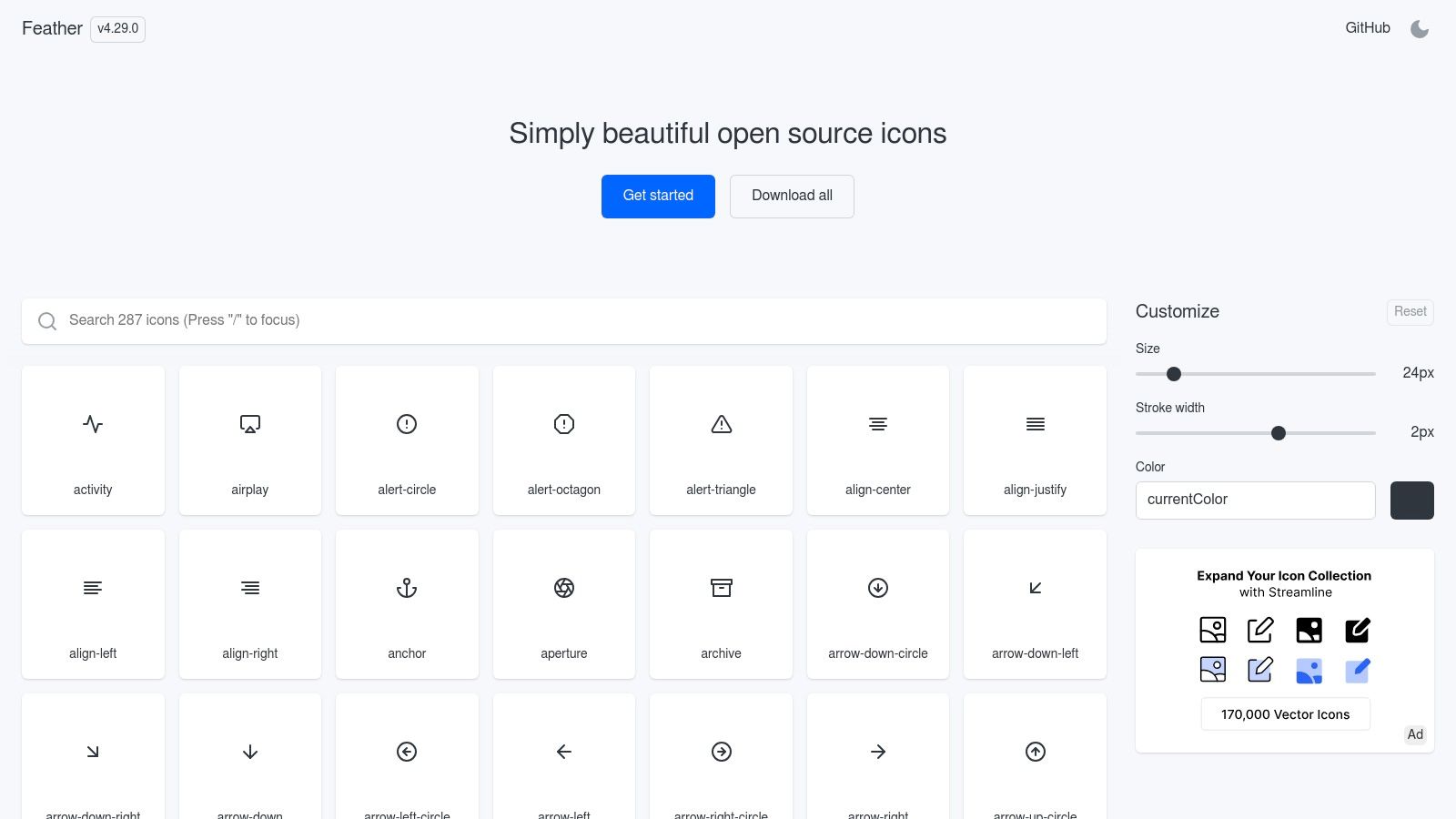 Feather Icons