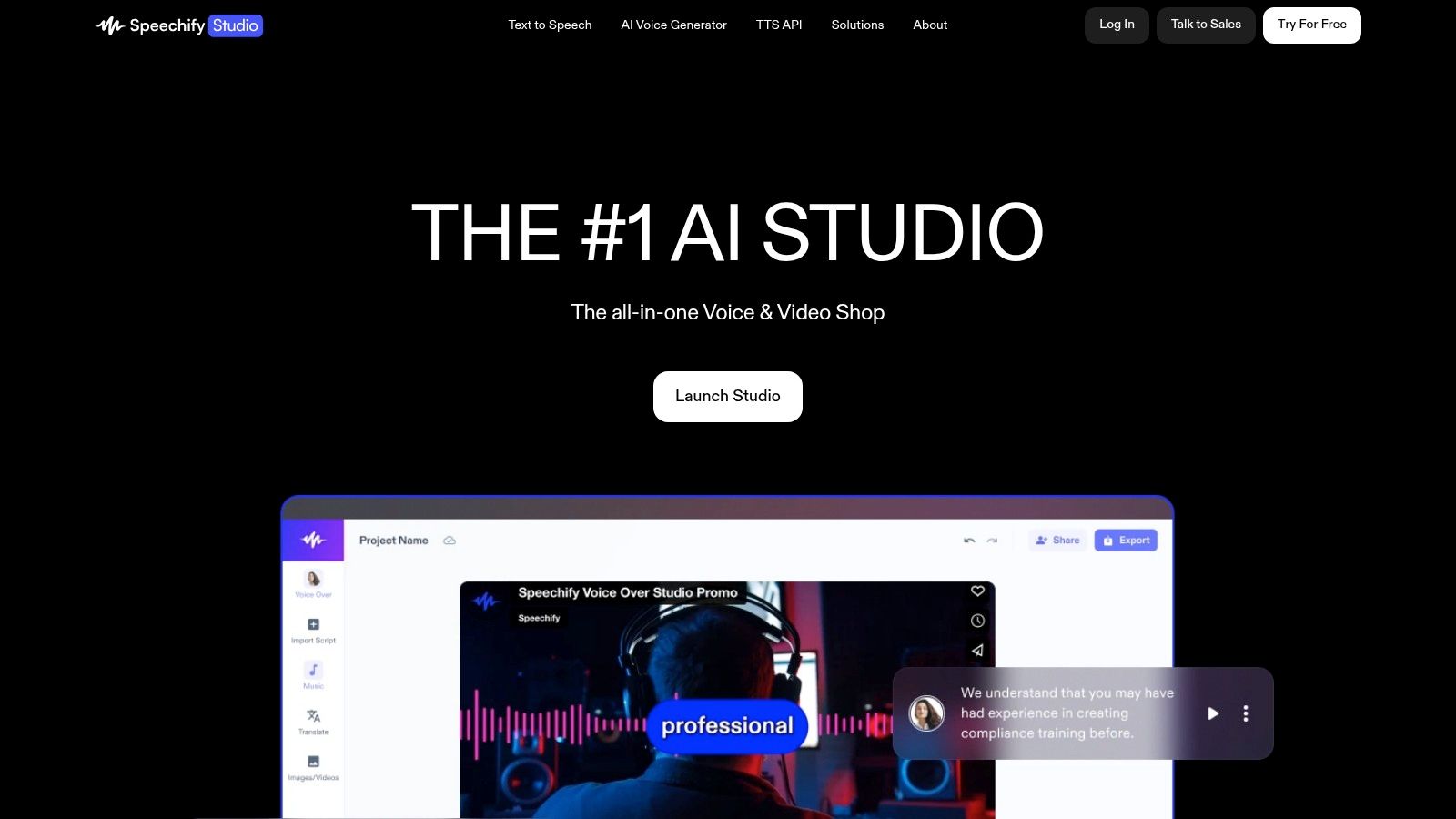 Speechify Studio