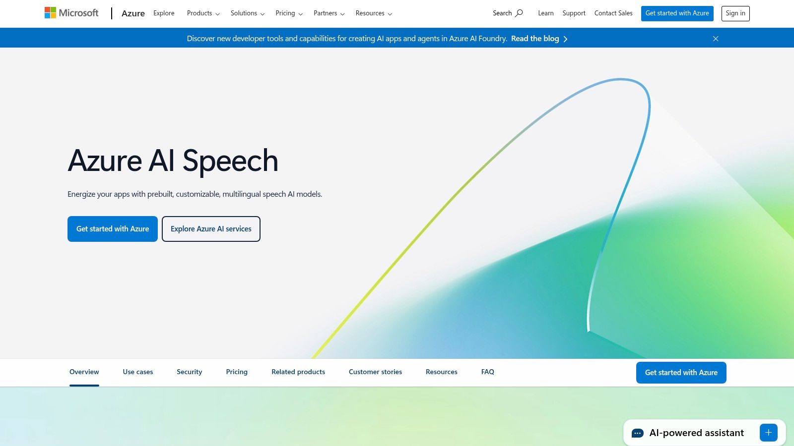 Microsoft Azure AI Speech (Neural TTS)