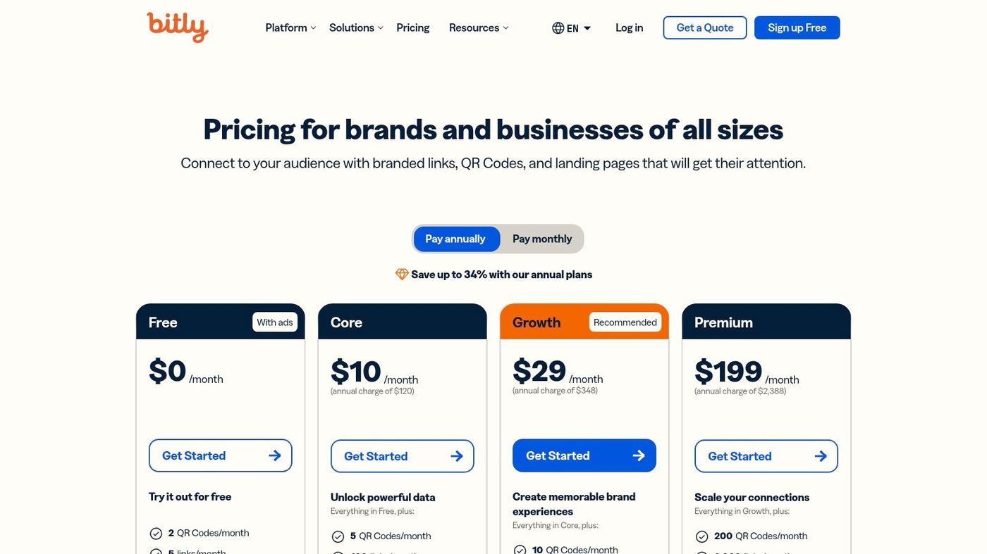 Bitly (Links + QR Codes)