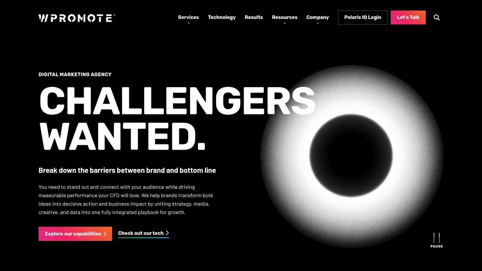 Wpromote homepage