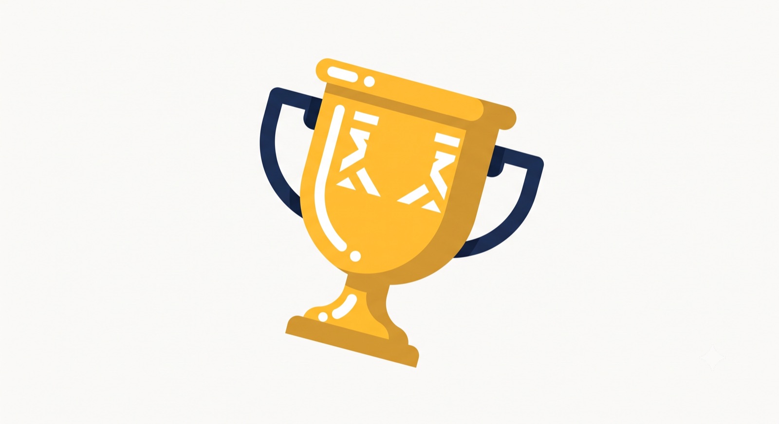 A flat illustration of a trophy on a cream background, representing campaign effectiveness and long-term brand growth