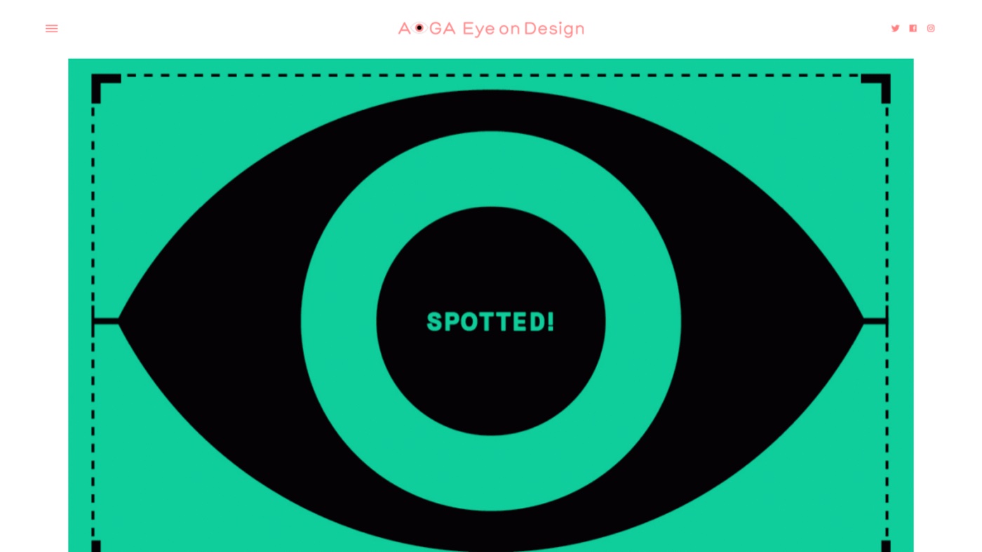 AIGA Eye on Design homepage