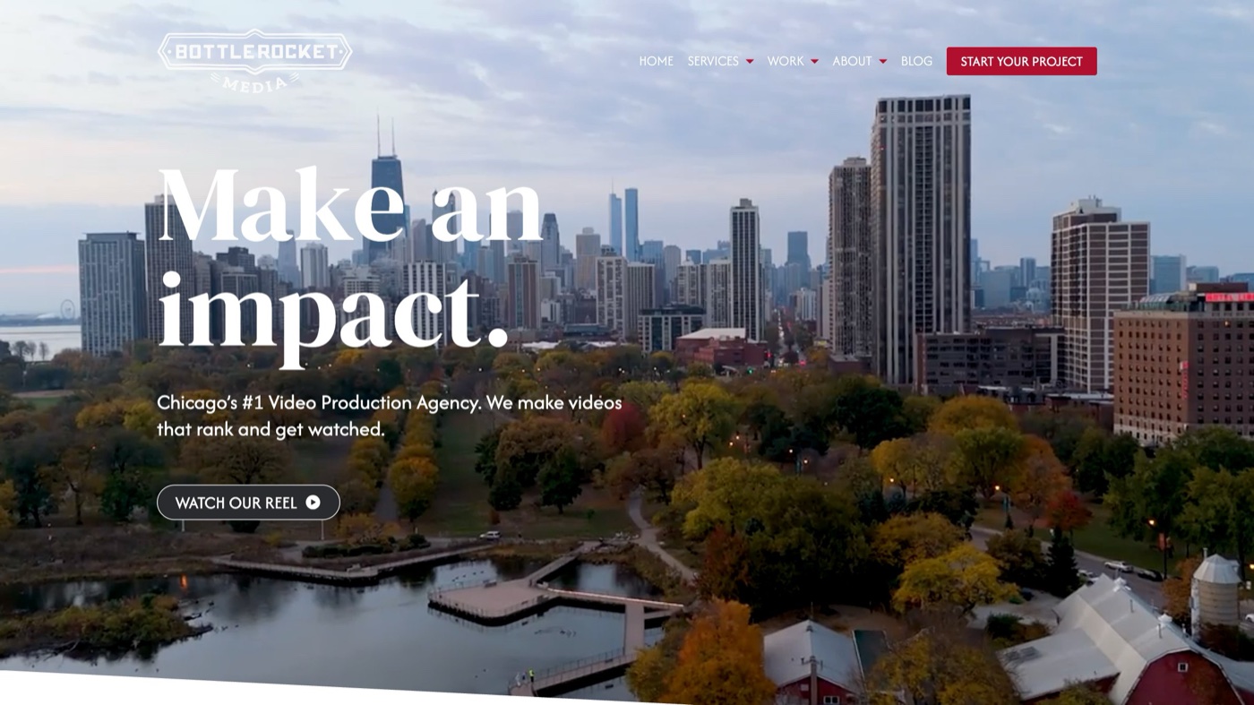 Bottle Rocket Media homepage