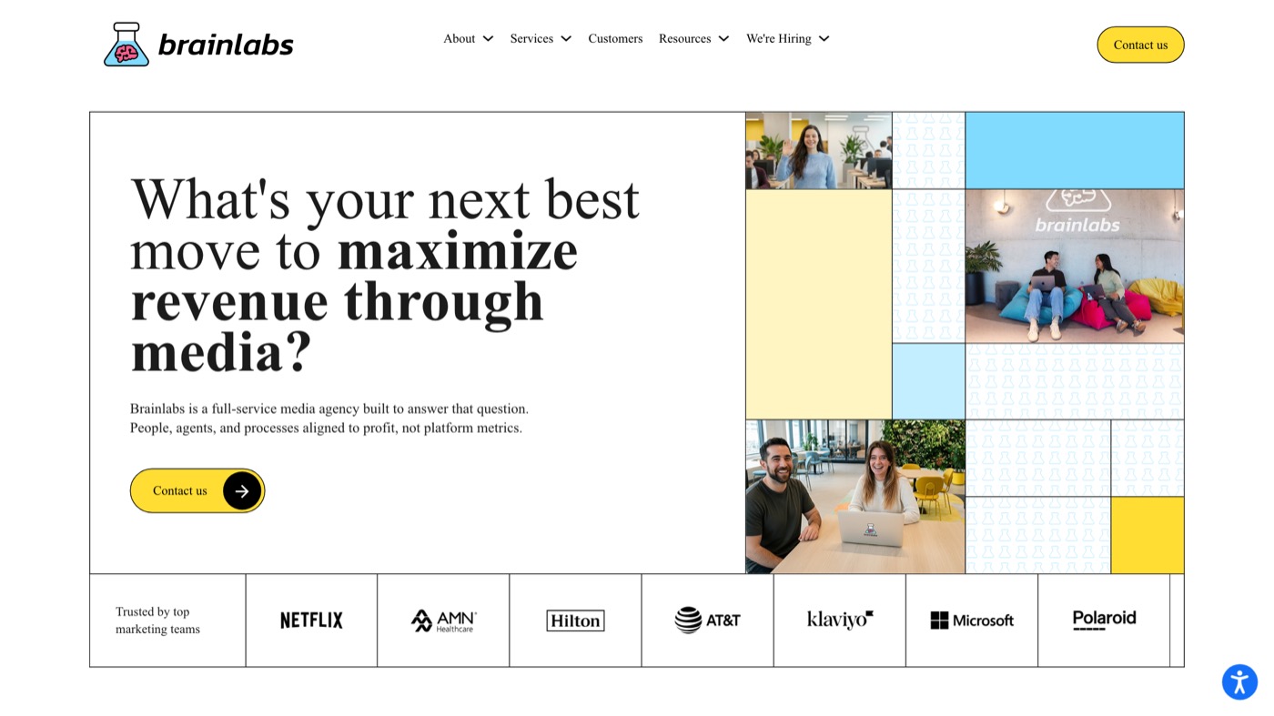 Brainlabs homepage.