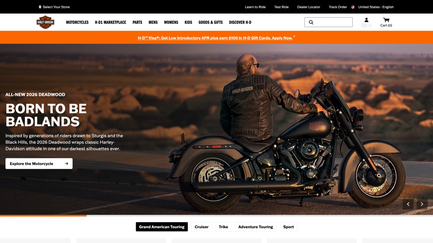 Harley-Davidson, the rebel personality: freedom, grit, and the open road.