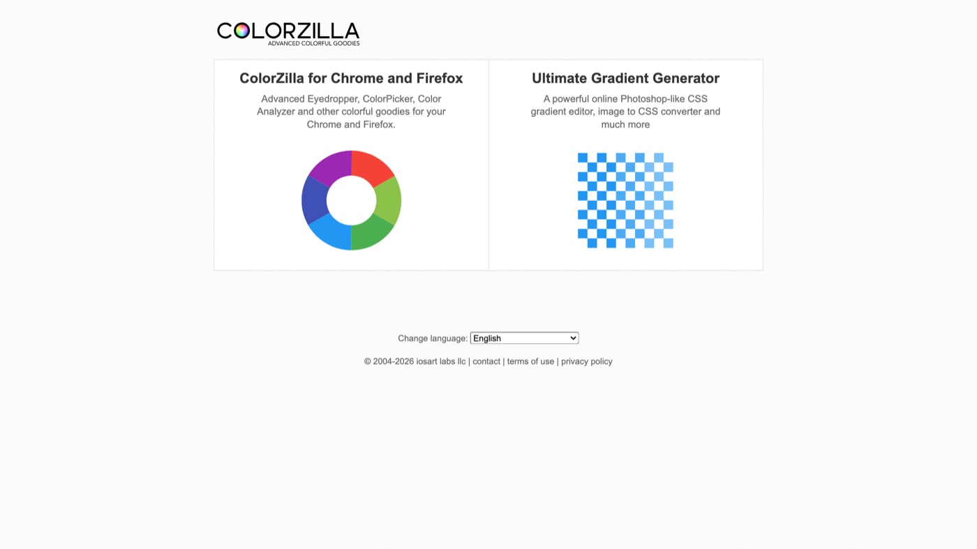 ColorZilla homepage