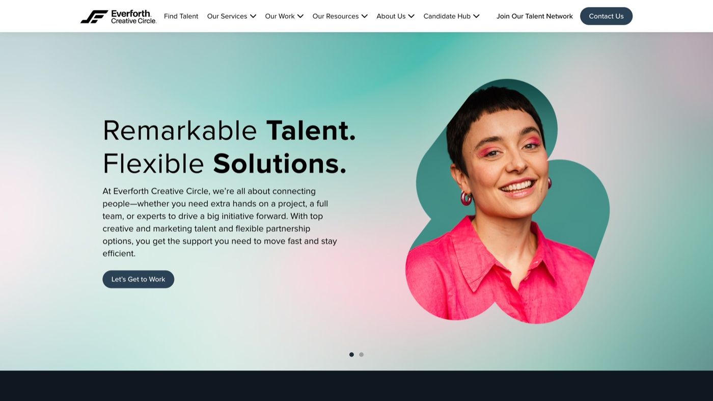 Creative Circle homepage