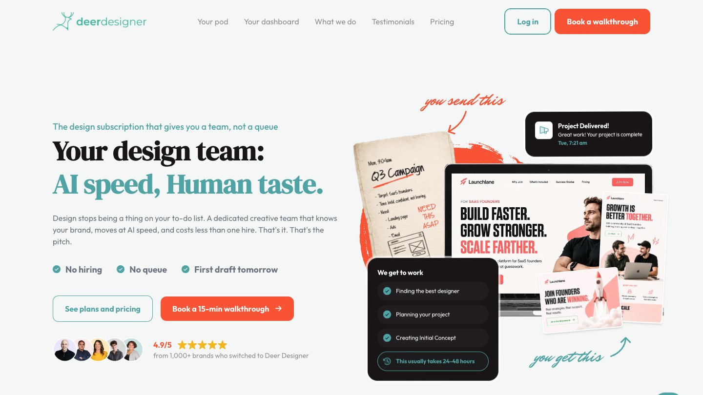Deer Designer homepage