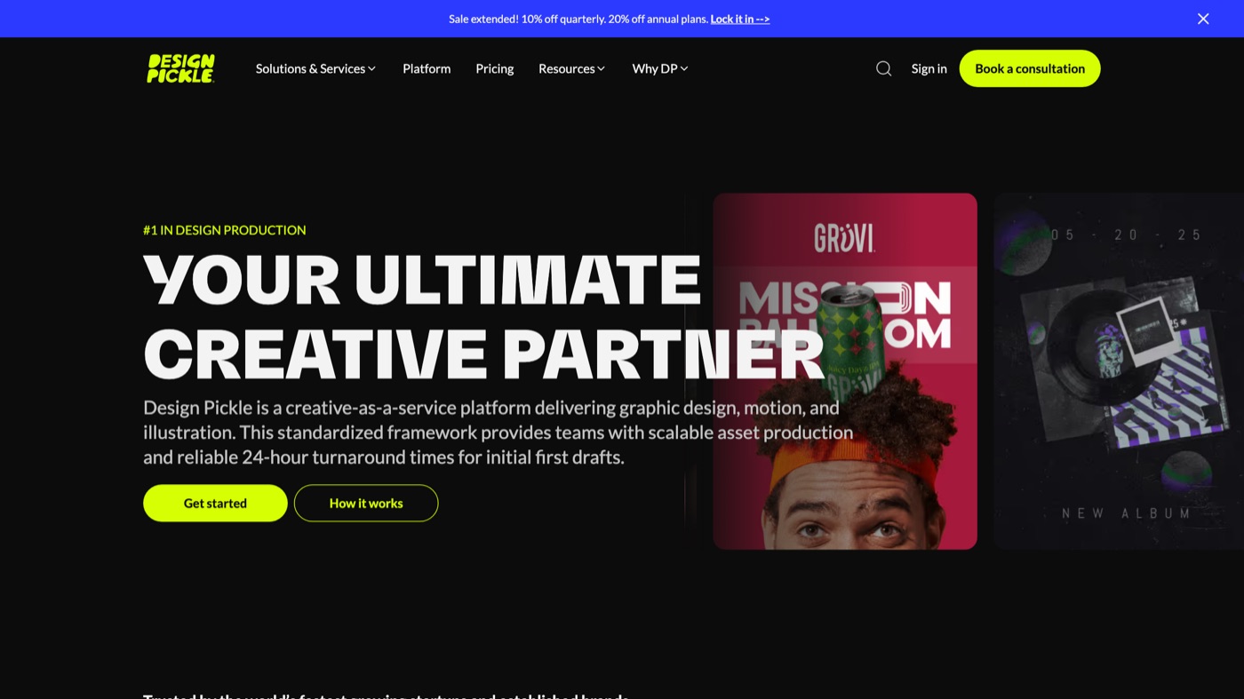 Design Pickle homepage
