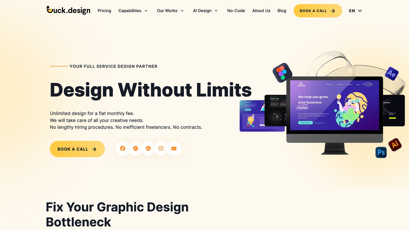 Duck.design homepage