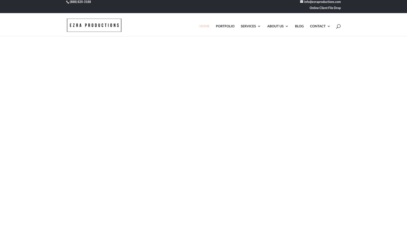 Ezra Productions homepage