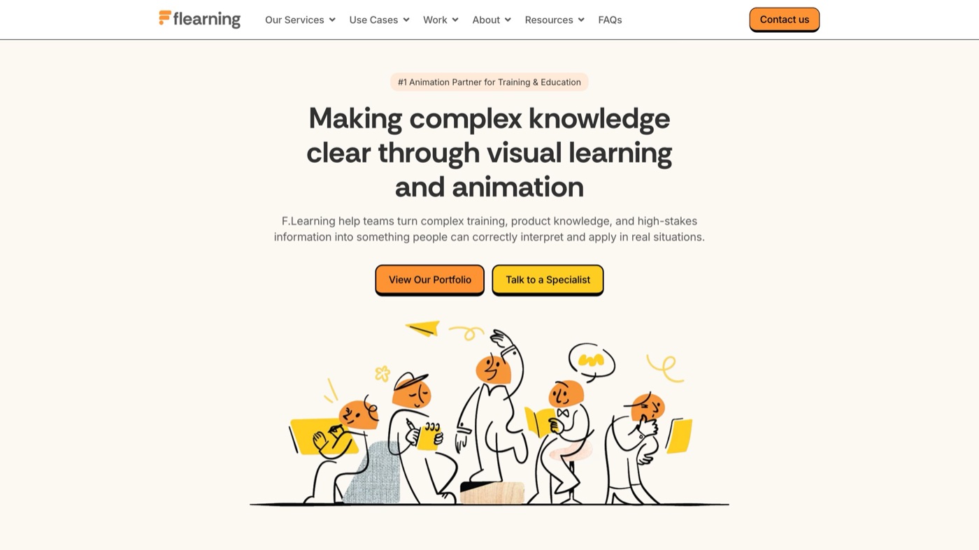 Flearning Studio homepage