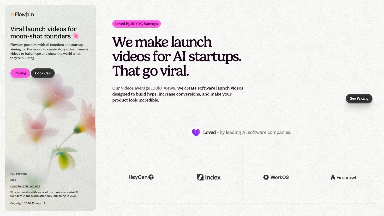 Flowjam homepage