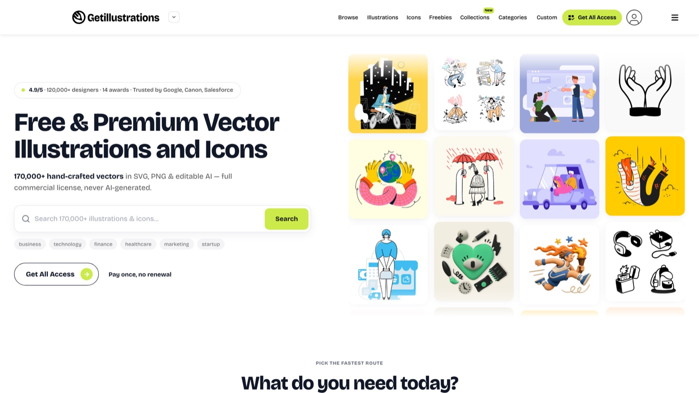Getillustrations homepage