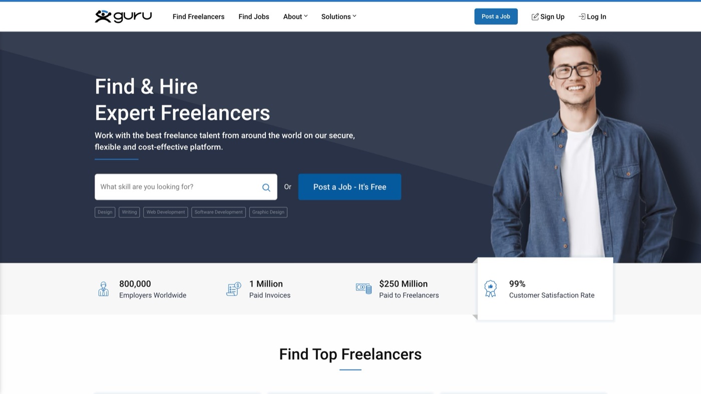 Guru homepage