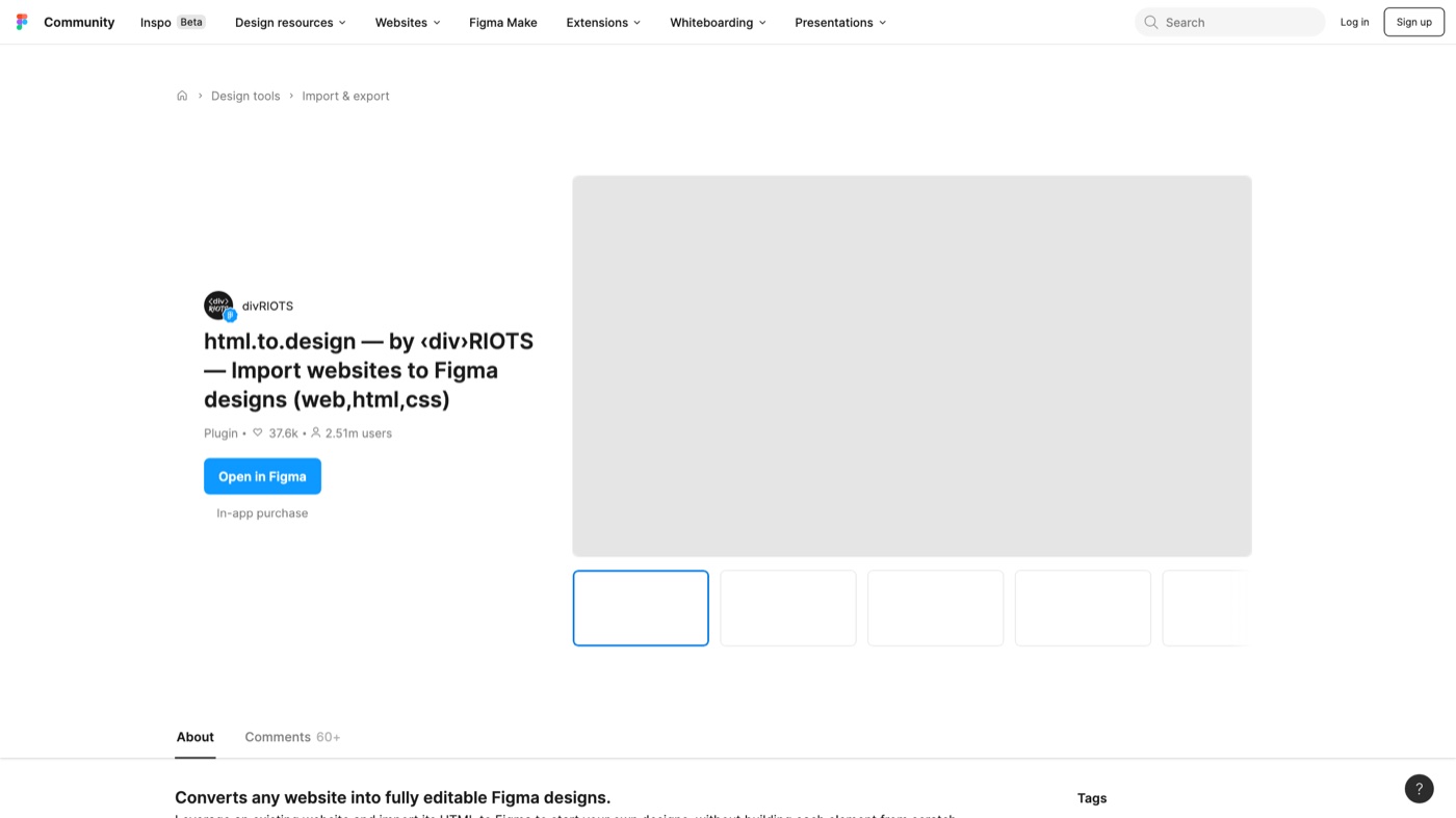html.to.design homepage