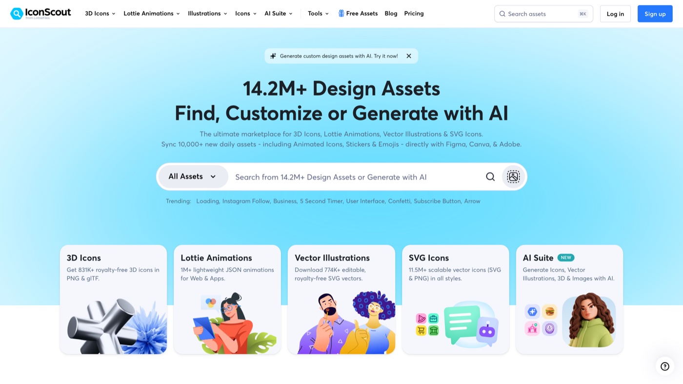 IconScout homepage