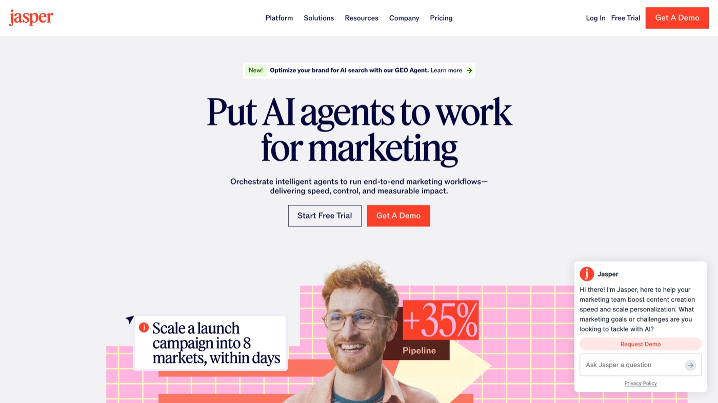Jasper homepage