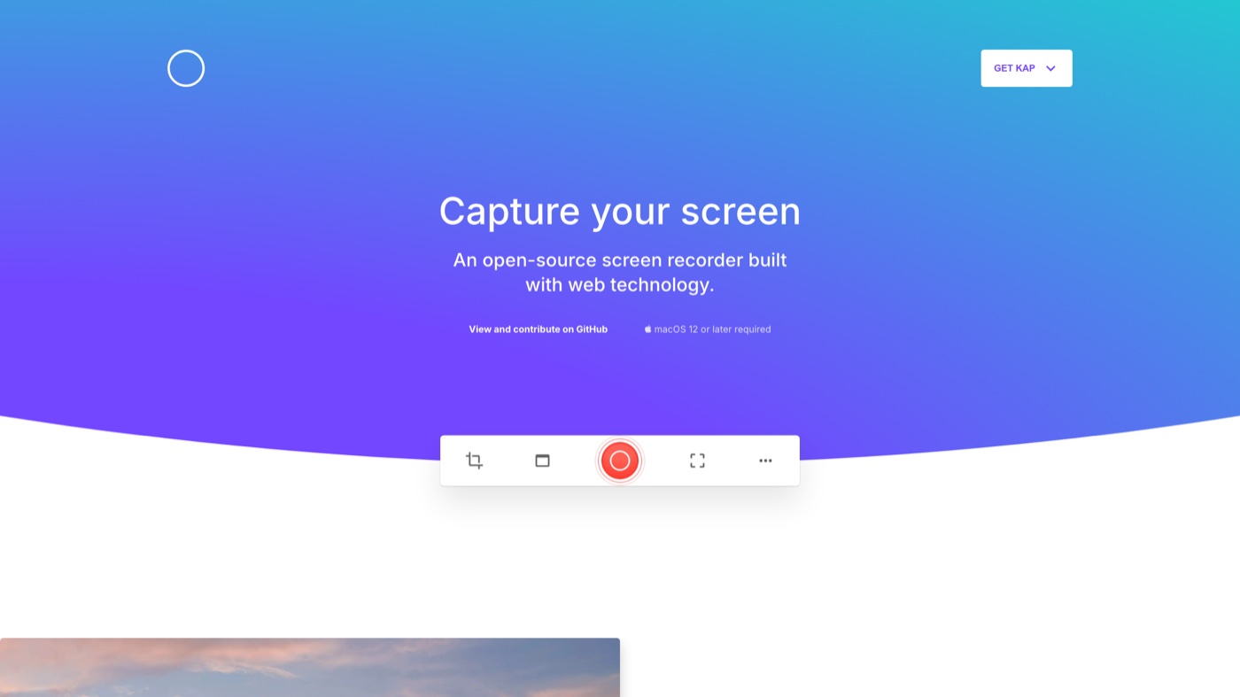 Kap homepage