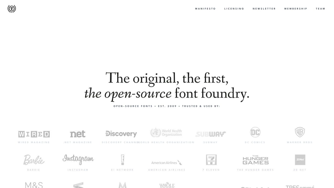 The League of Moveable Type homepage