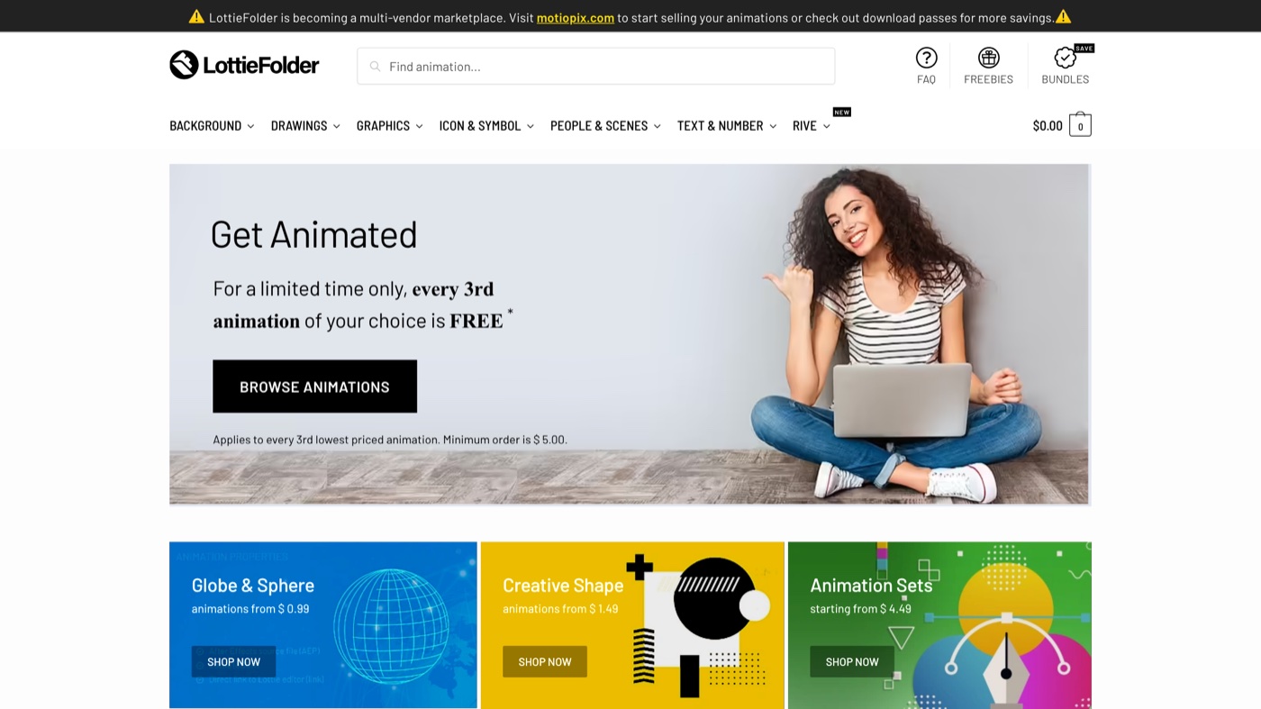LottieFolder homepage