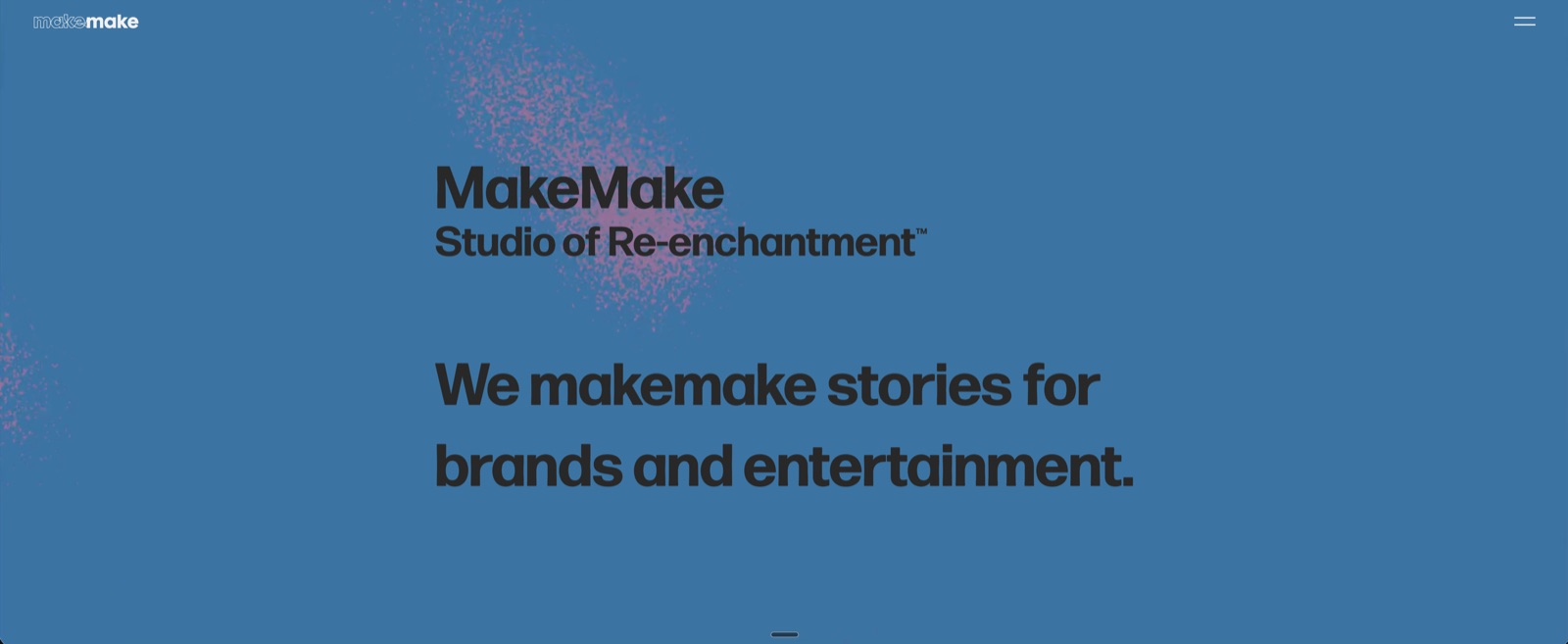 MakeMake homepage screenshot