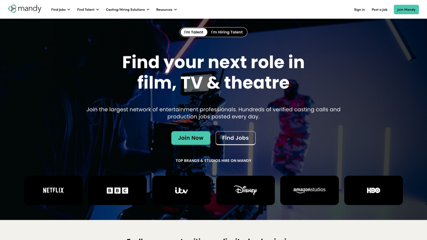 Mandy homepage