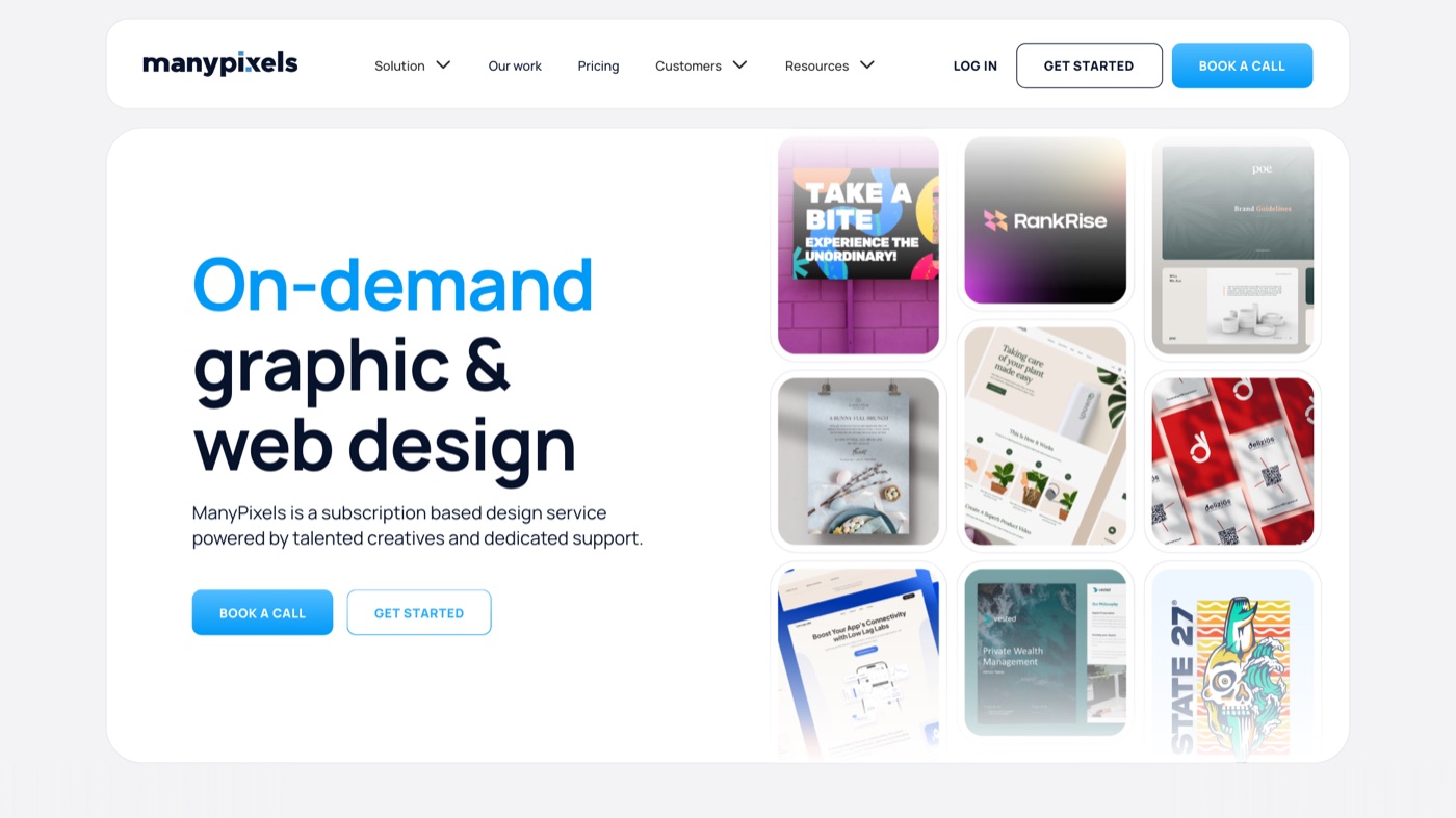 ManyPixels homepage