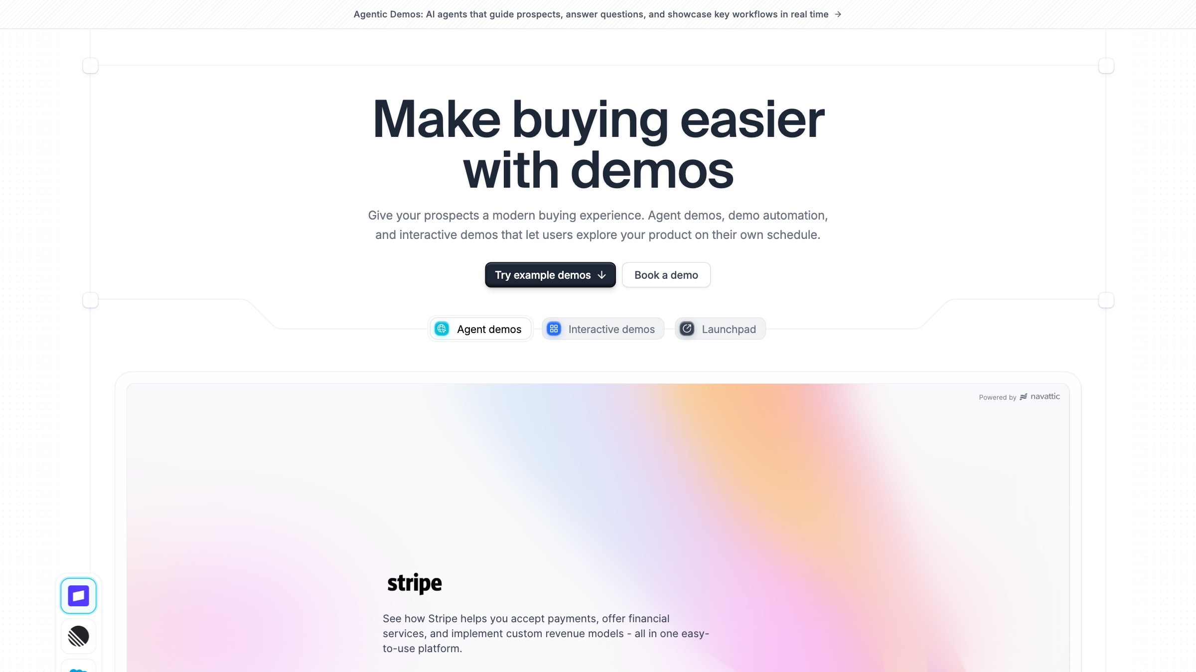 Navattic homepage screenshot