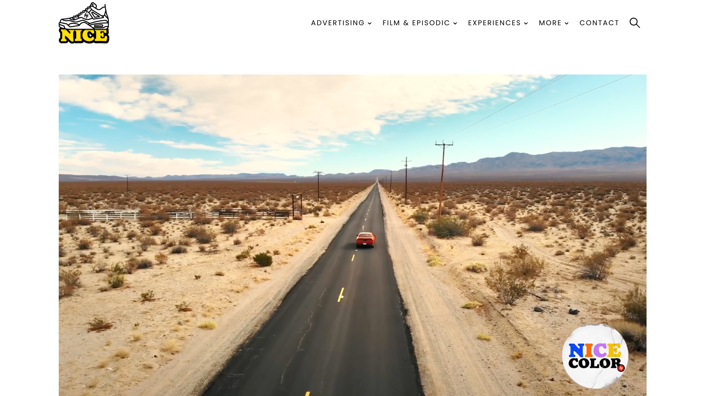 Nice Shoes homepage