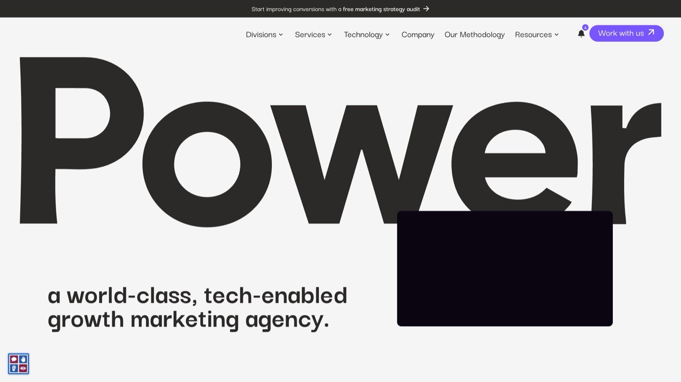 Power Digital homepage