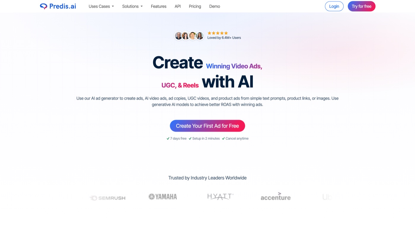 Predis.ai homepage