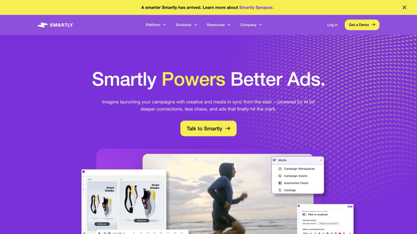 Smartly homepage
