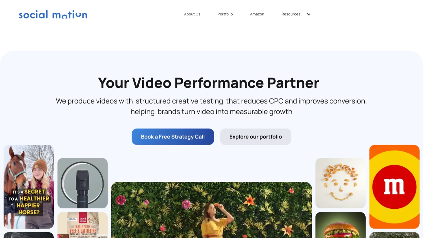 Social Motion Films homepage