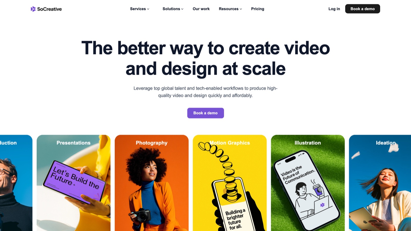 SoCreative homepage