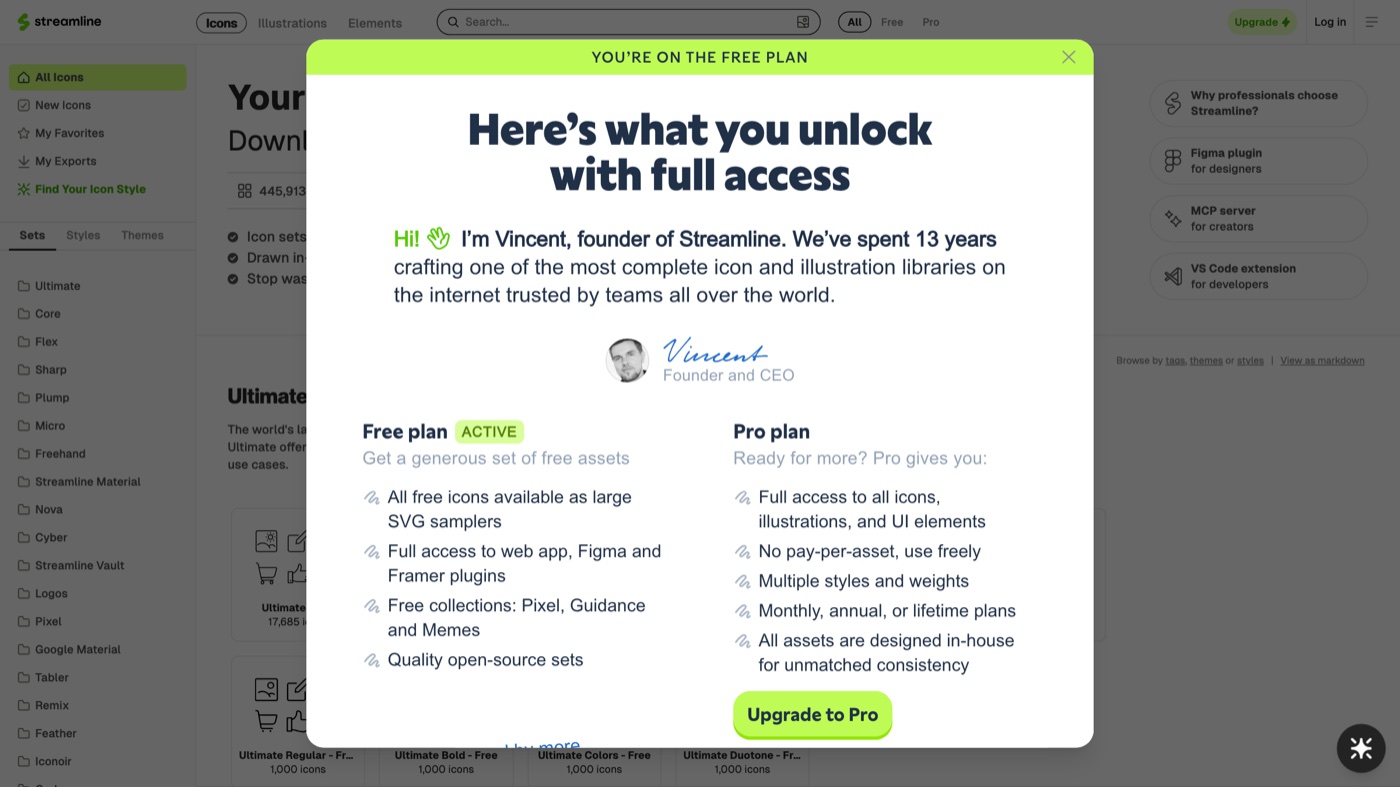 Streamline homepage