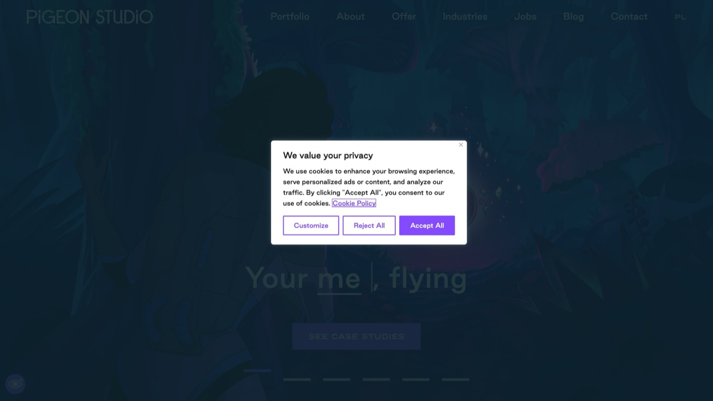 Studio Pigeon homepage