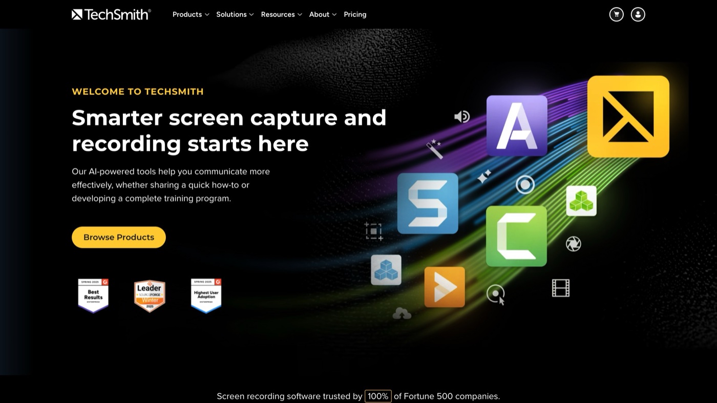 TechSmith homepage