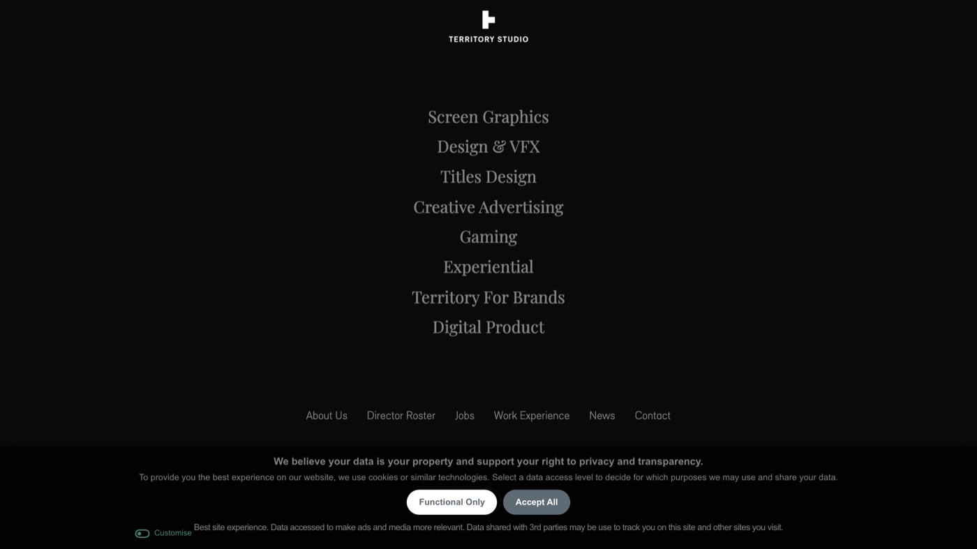 Territory Studio homepage