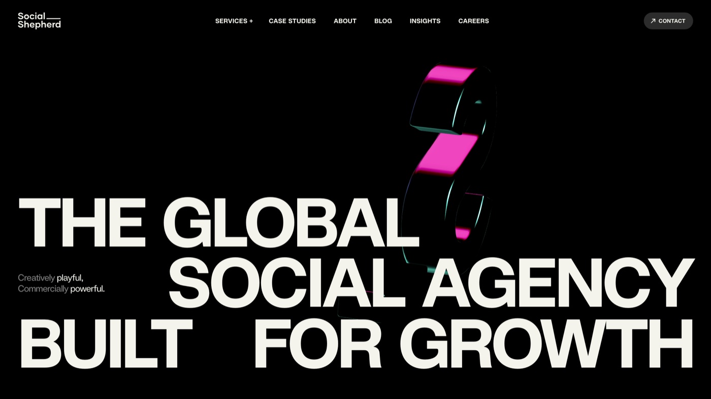 The Social Shepherd homepage