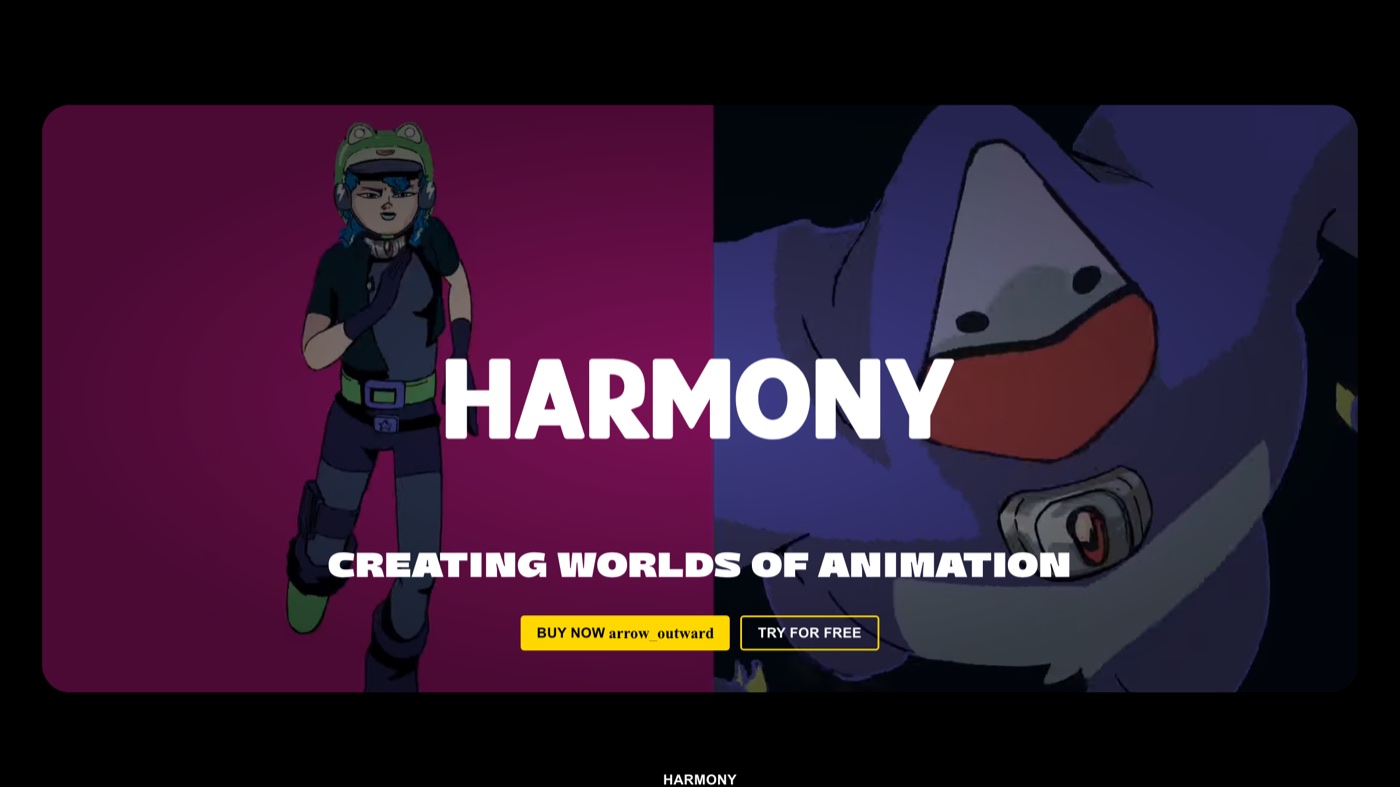 Toon Boom Harmony homepage